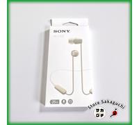 Sony WI-C100 Collare In-Ear Wireless Bluetooth Auricolari Beige DSEE 25h...