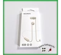 Sony WI-C100 Collare In-Ear Wireless Bluetooth Auricolari Beige DSEE 25h Batt...