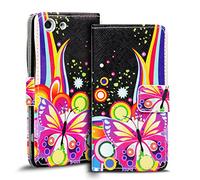 Sony Xperia Z3 Compact Fantasia custodia a libro, Custodia in pelle PU colorato motivi, Xperia Z3 Compact Flip Case Wallet, Booklet Cover Portafoglio Custodia protettiva con scomparti per carte, Sony Xperia Z3 Compact (4,6 pollici (11,7 cm)