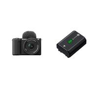 Sony ZV-E10 II K di Sony | Vlog camera APSC con lente intercambiabile 16-50mm II f/3.5-5.6 Power Zoom + Sony NP-FZ100 - Batteria originale ricaricabile