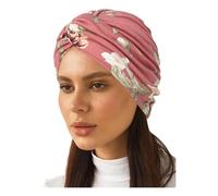 SONZECRLEE - Foulard da donna per chemio con fazzoletti per malati di cancro, fazzoletti da donna, copricapo chemio, motivo etnico con decorazioni floreali scintillanti., 7, Erwachsener