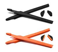 SOODASE Nero/Arancione Kit gommini di ricambio in silicone Per Oakley Crosslink Occhiali da sole