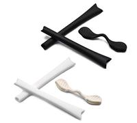 SOODASE Nero/Bianco Kit gommini di ricambio in silicone Per Oakley Radar Path/Pitch/Range Occhiali da sole