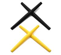 SOODASE Nero/Giallo Kit gommini di ricambio in silicone Per Oakley Whisker Occhiali da sole