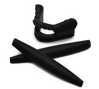 SOODASE Nero Sostituzione Set di gambe in gomma e Nero tamponi per naso per Oakley M Frame Series Occhiali da sole