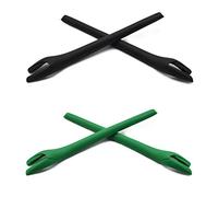 SOODASE Nero/Verde Kit gommini di ricambio in silicone Per Oakley Radar EV Path Occhiali da sole