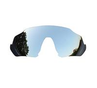 SOODASE Per Oakley Flight Jacket Occhiali da Sole Argento Lenti di Ricambio Polarizzate