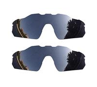 SOODASE Per Oakley Radar EV Pitch Occhiali da Sole Nero 2 coppie Lenti di Ricambio Polarizzate