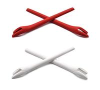 SOODASE Rosso/Bianco Kit gommini di ricambio in silicone Per Oakley Radar EV Path Occhiali da sole