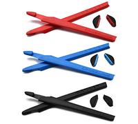 SOODASE Rosso/Blu/Nero Kit gommini di ricambio in silicone Per Oakley Crosslink Occhiali da sole