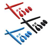 SOODASE Rosso/Blu/Nero Kit gommini di ricambio in silicone Per Oakley Juliet Occhiali da sole