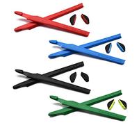 SOODASE Rosso/Blu/Nero/Verde Kit gommini di ricambio in silicone Per Oakley Crosslink Occhiali da sole