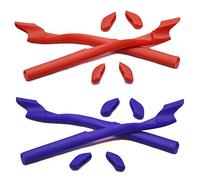 SOODASE Rosso/Blu scuro Kit gommini di ricambio in silicone Per Oakley Half Jacket 2.0 Occhiali da sole