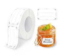 Soodyoow 600 Pezzi Etichette Alimenti, Etichette Congelatore Adesive, Etichetta Scadenza Contenitori di Alimenti per Catering Barattol Cancelleria Cingelatore Corrispondenza Dispensa(3 * 5 cm)