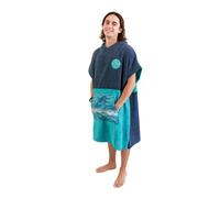 SOÖRUZ Poncho Punch Topcoat Accappatoio Asciugamano Nuotare Aquilone Surf Blue