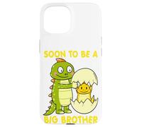 SOON TO BE A BIG BROTHER DINOSAUR T Rex Toddler Padre Papà Custodia per iPhone 15