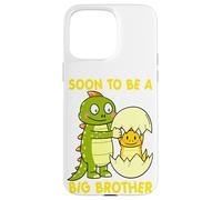 SOON TO BE A BIG BROTHER DINOSAUR T Rex Toddler Padre Papà Custodia per iPhone 15 Pro Max