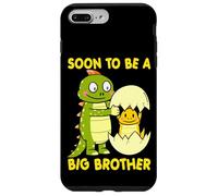 SOON TO BE A BIG BROTHER DINOSAUR T Rex Toddler Padre Papà Custodia per iPhone 7 Plus/8 Plus