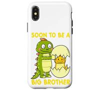 SOON TO BE A BIG BROTHER DINOSAUR T Rex Toddler Padre Papà Custodia per iPhone X/XS