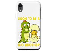 SOON TO BE A BIG BROTHER DINOSAUR T Rex Toddler Padre Papà Custodia per iPhone XR
