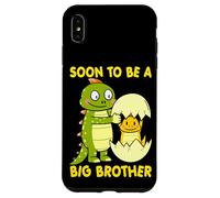 SOON TO BE A BIG BROTHER DINOSAUR T Rex Toddler Padre Papà Custodia per iPhone XS Max