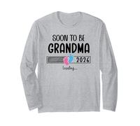 Soon to Be Grandma 2026 Loading First Time Grandma EST 2026 Maglia a Manica