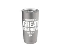 Soon To Be Greats Grandpa 2025 Promosso A Grandpa Bicchiere termico in acciaio inox doppia parete