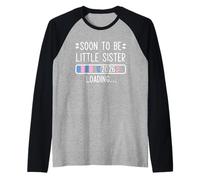 Soon to Be Little Sister 2026 Loading Pregnancy Announcement Maglia con Maniche Raglan