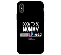 Soon to Be Mom 2026 Loading Promoted to Mommy First Time Mom Custodia per iPhone X/XS