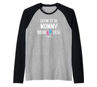 Soon to Be Mom 2026 Loading Promoted to Mommy First Time Mom Maglia con Maniche Raglan