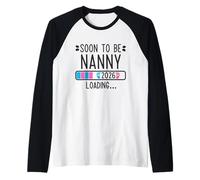 Soon to Be Nanny 2026 Loading Pregnancy Announcement 2026 Maglia con Maniche Raglan