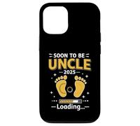 Soon to Be Uncle 2025 Loading Funny Pregnancy Reveal Design Custodia per iPhone 12/12 Pro