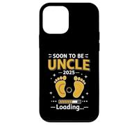 Soon to Be Uncle 2025 Loading Funny Pregnancy Reveal Design Custodia per iPhone 12 mini