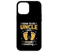 Soon to Be Uncle 2025 Loading Funny Pregnancy Reveal Design Custodia per iPhone 12 Pro Max