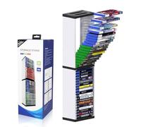 Soonhua, Supporto a torre per videogiochi, con 36 alloggiamenti, un organizer per CD e giochi per Playstation 5, Xbox, Switch