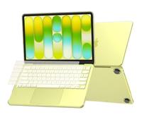 Soonjet Custodia per MacBook Neo 13" 2026 | Citrus Clear ufficiale | antigraffio e impronte digitali | Cover rigida gialla per laptop + copertura per tastiera per Mac modello A3404 | Ideale per studio