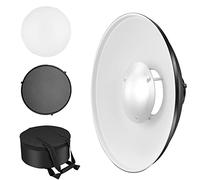 Soonpho Beauty Dish - Riflettore standard da 30 cm, con griglia a nido d'ape nera, diffusore e custodia, per studio fotografico, stroboscopico, riflettore per flash da studio
