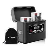 soonpho BT-E6 Mobile Custodia di ricarica della batteria per fotocamera Canon LP-E6 Camera Battery Charging Case per Canon 5D Markll 5DS 5DSR 6DMarkll 6D 7DMarkll 7D 60D 60DA 70D 80D 90D R R5 R6