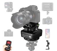 Soonpho M4 Treppiede Fotocamera Panorama Head Telecomando Pan Tilt testa motorizzata 360 gradi Erectable elettrico con morsetto del telefono e telecomando per fotocamere DSLR,Smartphone