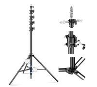 Soonpho XY-480 Stativo per luci interamente in metallo con ammortizzatore stativo a compressione da 15,7piedi/480cm Air Cushion Light Stand capacidad carga 12kg per fotografia con flash da studio