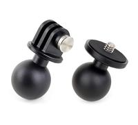 SOONSUN 2 adattatori per montaggio a sfera da 2,5 cm per supporti RAM di | Supporto a sfera a tre punte per GoPro, 0,25"-20, supporto a sfera per fotocamere Insta360, DSLR, monitor e dispositivi con