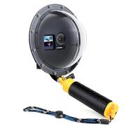 SOONSUN Porta a cupola per fotocamera DJI Osmo Action 3/4/5, 4,5 m, subacquea, snorkeling subacqueo, con custodia impermeabile, impugnatura galleggiante per fotocamera DJI Osmo Action 3 4 5