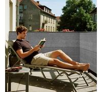 Soontrans Pannello per recinzione da balcone, 1,5 x 10 m, ombra per la pace della mente, rete ombreggiata in HDPE, protezione UV, copertura per balcone con fascette per griglia, ringhiere, recinzioni
