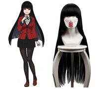 SOOOYOOYOO Jabami Yumeko Cosplay Parrucca con Tappo Gratuito Costume Di Fantasia Regalo Per Natale Halloween Party E Carnevale Decorato [La Parrucca Non è Venduta O Creata Da Jabami Yumeko]