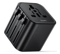 SooPii Adattatore da viaggio universale, adattatore da viaggio in tutto il mondo, adattatore compatto internazionale, 2500 W, per Regno Unito, USA, Australia, Giappone, Irlanda, 200 paesi