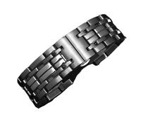 sooponu Cinturino classico concavo in acciaio inossidabile per orologio GC Watch Stock Solid Links(Silver,22x13mm)