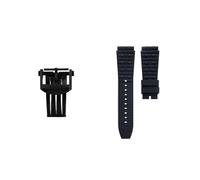 sooponu Cinturino in gomma per orologio Breitling Mechanical Chronograph B01, Super Ocean Avenger.(Black black2)