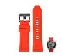 sooponu Cinturino in gomma per orologio Diesel DZ4496, DZ4323, DZ7416, DZ4476. Cinturino in silicone.(Redb,26mm)