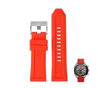 sooponu Cinturino in gomma per orologio Diesel DZ4496, DZ4323, DZ7416, DZ4476. Cinturino in silicone.(Reds,26mm)