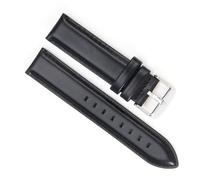 sooponu Cinturino in pelle adatto per DW Universal Strap adatto per cinturini per orologi Daniel Wellington(Black-Silver,19mm)